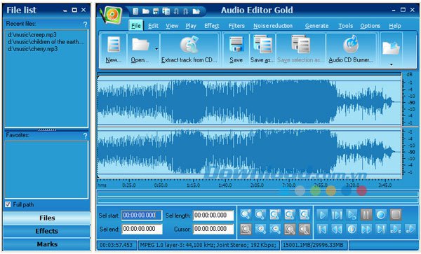      Audio Editor Gold