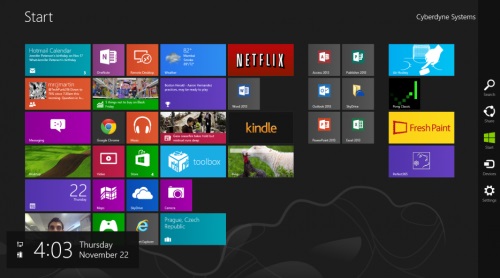 Экран входа в Windows 8