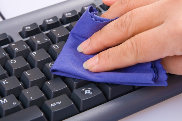 Просушить клавиатуру после чистки